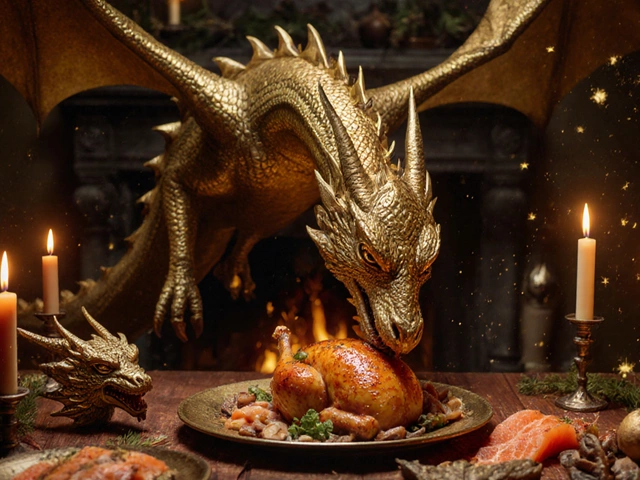 Какая любимая еда у дракона? Новогодние блюда в стиле мифов и легенд