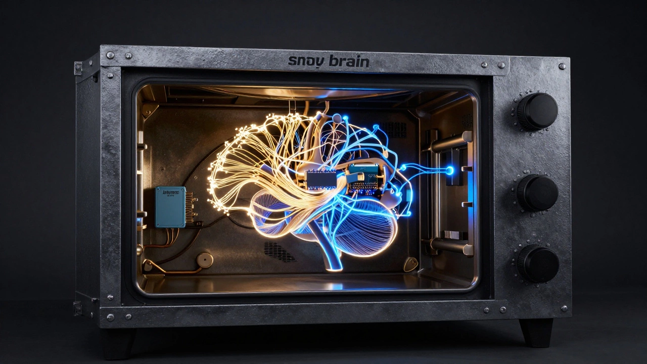 Концептуальное изображение электроники Hisense внутри надежного корпуса Gorenje