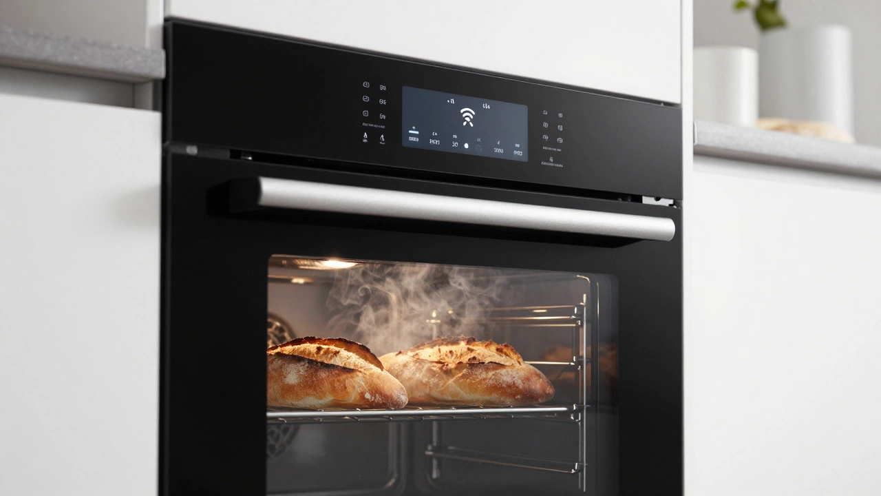 Современная духовка Gorenje с сенсорным управлением и свежевыпеченным багетом